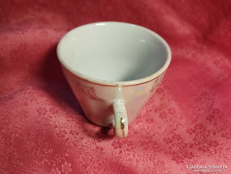 Beautiful baroque patterned, eosin porcelain coffee cup for replacement