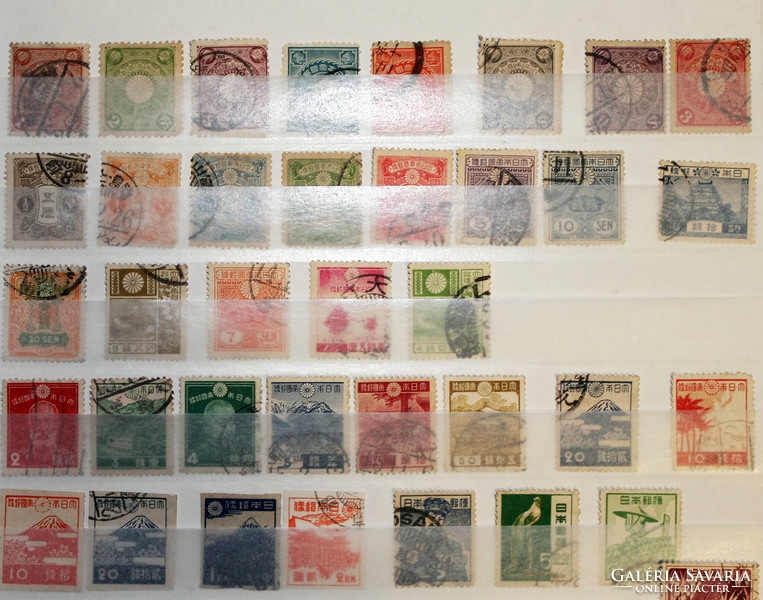 Japanese stamps 1899-1980 used stamp collection 58 HUF/piece average guide price