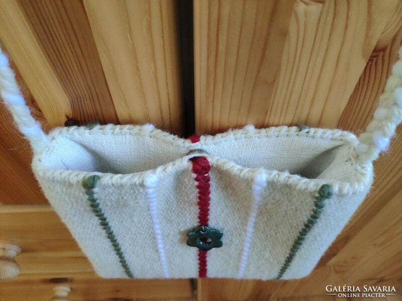 'Simply Hungarian' hand-woven wool bag/handbag in national colors