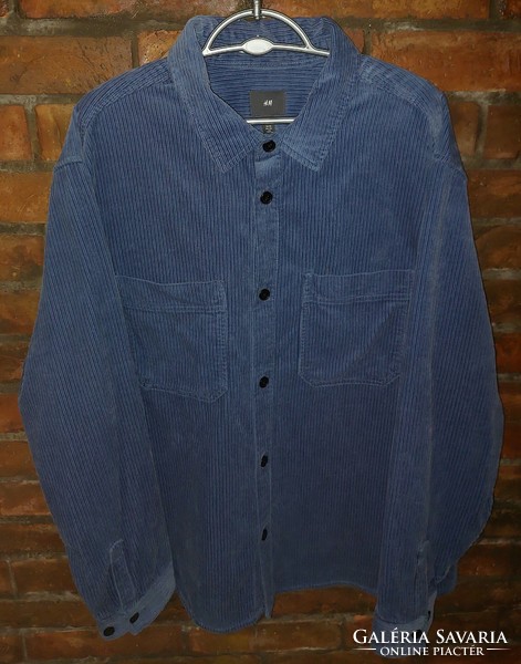 H&m velvet men's jacket/shirt, xl