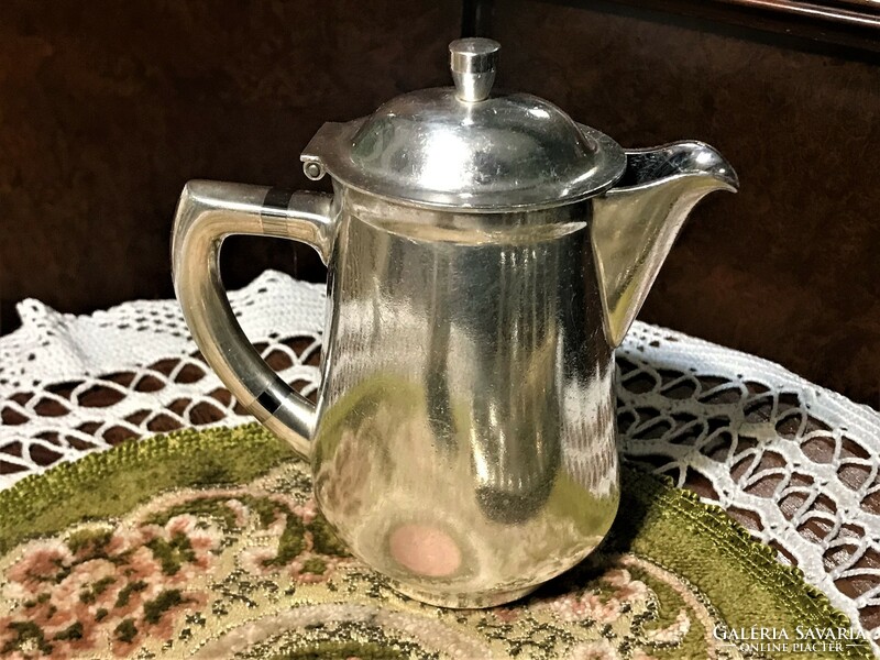 Meseszép, WMF, antik, 100 éves, ezüstözött, teás vagy kávés kávéházi kanna, gyönyörű darabok
