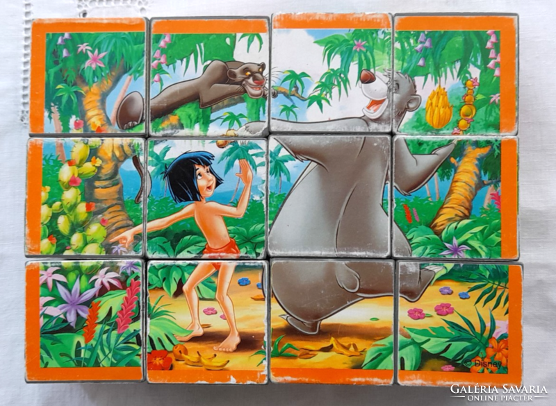 Retro disney cube puzzle - jungle book -