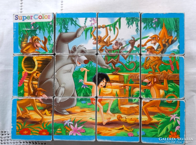 Retro disney cube puzzle - jungle book -