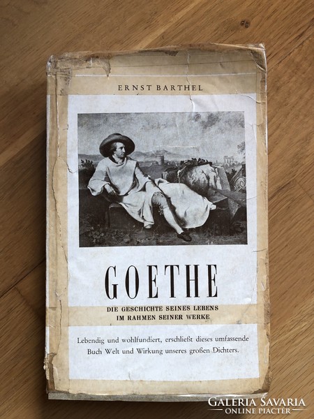 Ernst Barthel - Goethe c. antik német nyelvű könyv - 1948-as