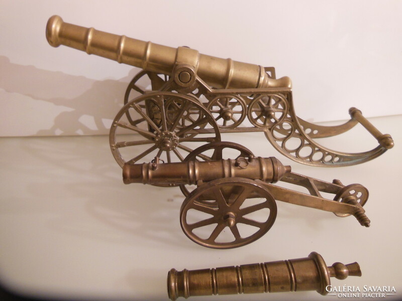 Cannon - 3 pieces !!! - Copper - 42 cm - 24 cm - 16 cm - solid - antique - not alloy, copper!! - Flawless