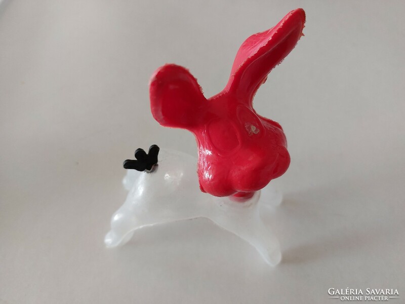Retro Easter candy bunny plastic candy rabbit in drag