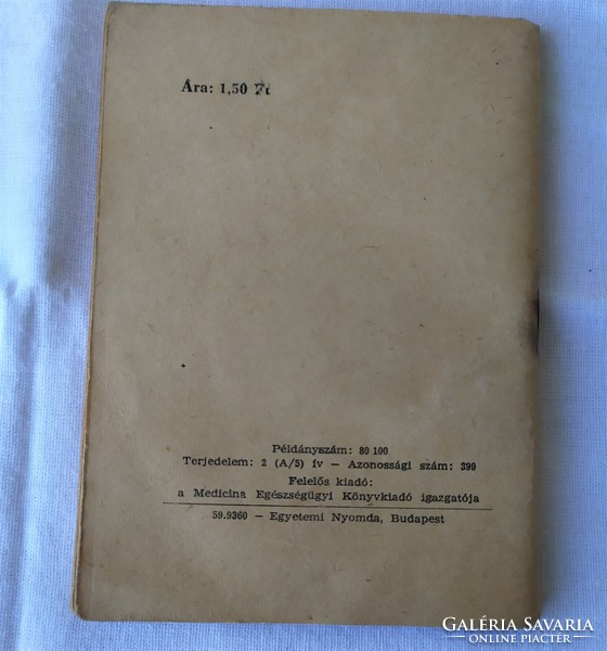 "Elsősegélynyújtás"  mentődoboz tartozék 1959-es eladó!