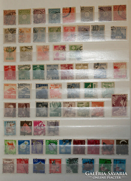 Japanese stamps 1899-1980 used stamp collection 58 HUF/piece average guide price