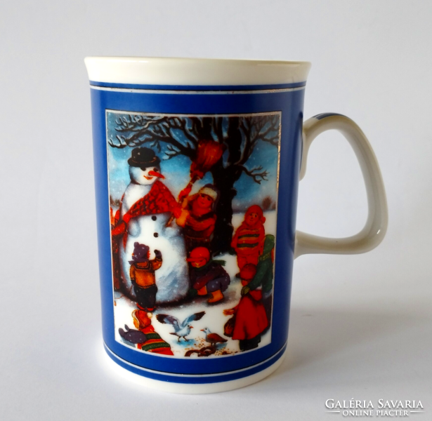 German quality porcelain Christmas mug, cup