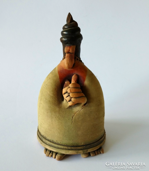 Unique humorous ceramic sculpture marked Andrea Vertel