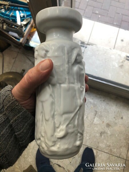 Zsolnay porcelán váza, 20 cm magas, hibátlan darab. retró