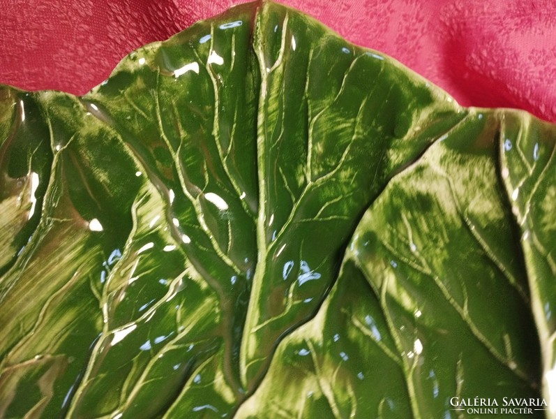 Ceramic leaf, centerpiece, serving bowl