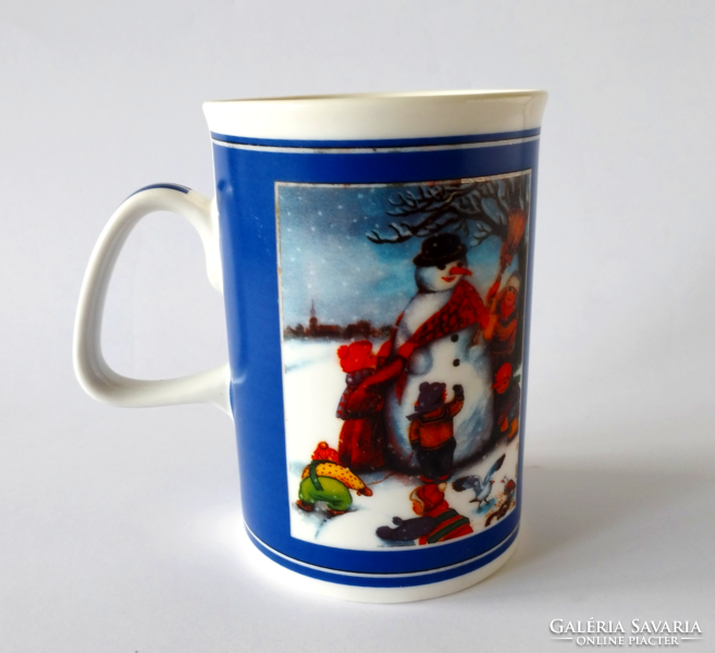 German quality porcelain Christmas mug, cup