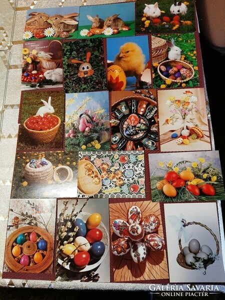 Easter postcards, 32 postal clean, worth it all together