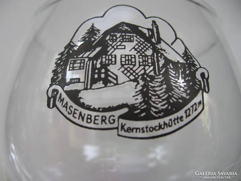 Römer pohár Masenberg Kernstockhütte emlék