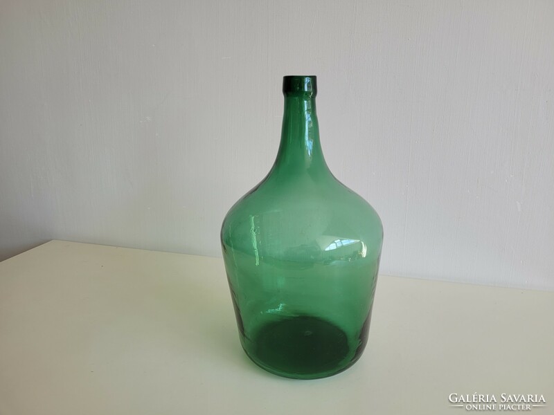 Old large size 5 liter green wine bottle glass glass bottle balloon bottle
