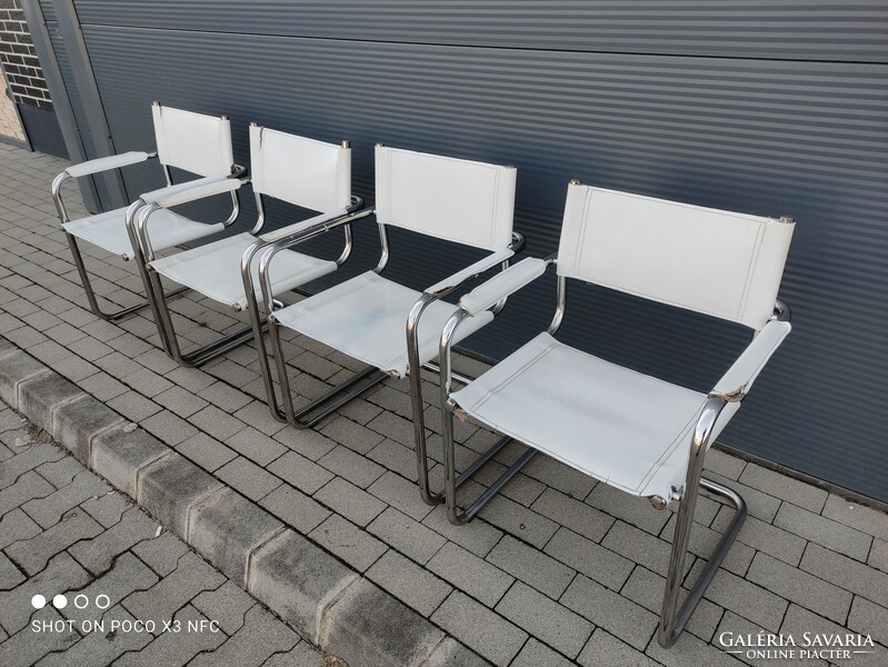 Marked with serial number! Bauhaus marcel breuer mg5 style chrome tubular frame chair, the price is per piece!