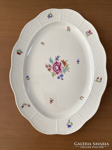 Herend - nanking bouqet (multicolor) oval dish (fried)