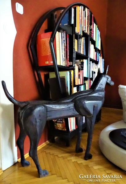 Sculptural furniture - wooden dog
