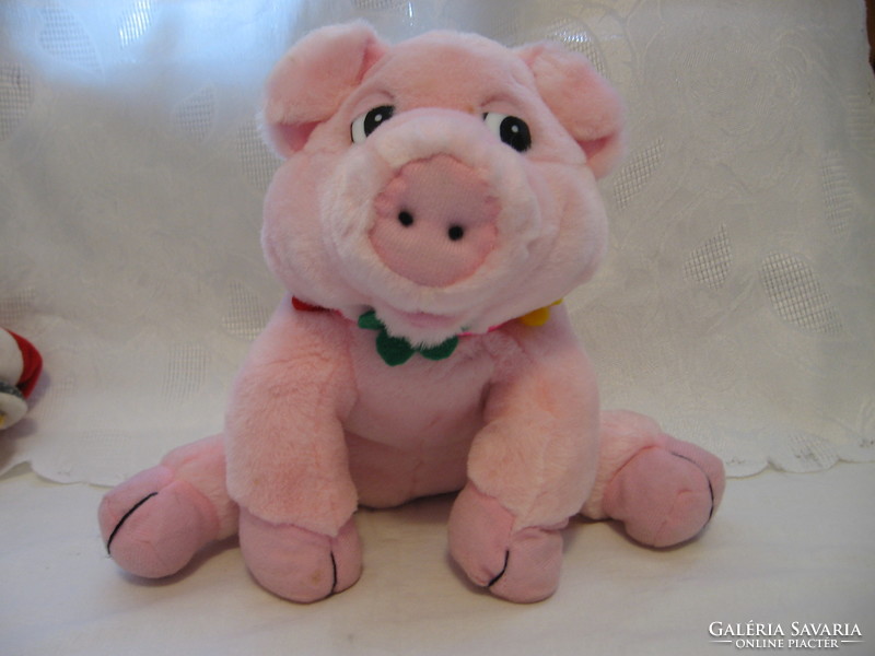 Pink blaschek sitting pig