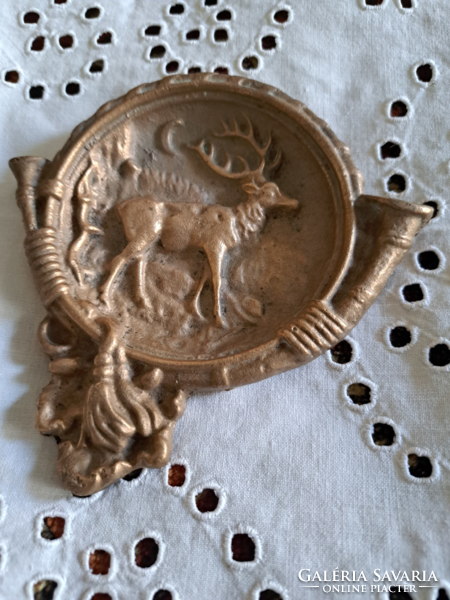 Deer scene ashtray ashtray - hunter - rare form