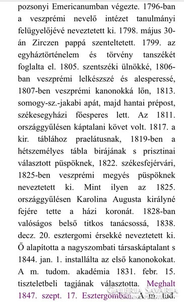 /1839/Speech prepared for the initiation ceremony of József Kopácsy, Duke Primate of Esztergom!!1839. Buda