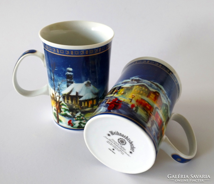 Beautiful quality German porcelain Christmas mug, cup