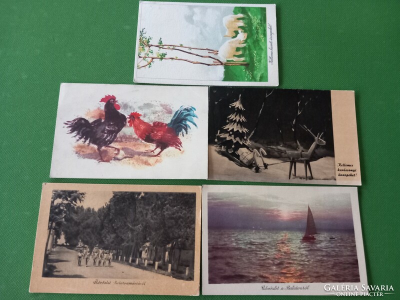 5 postcards from the 1950s