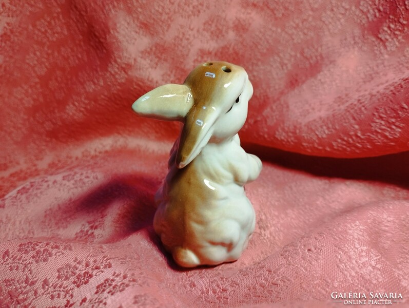 Porcelain bunny salt shaker