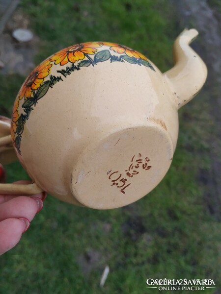 Retro enameled jug, coffee jug, kettle for sale