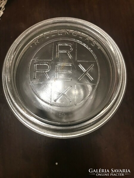 Rex smoky glass / container, xx. Center of Szd., second half. In undamaged condition. 1 Liter