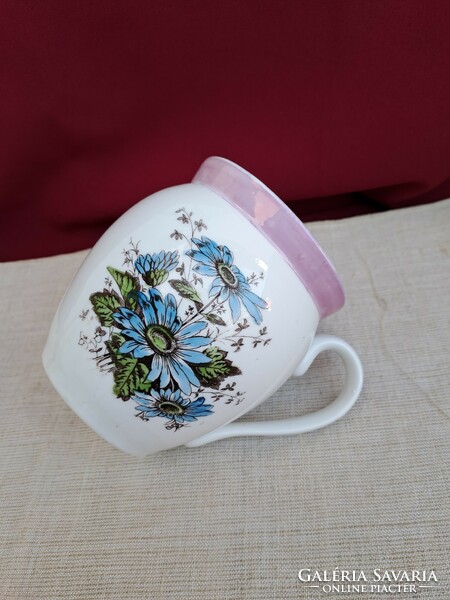 Rare porcelain floral large brim mug nostalgia heirloom grandmother