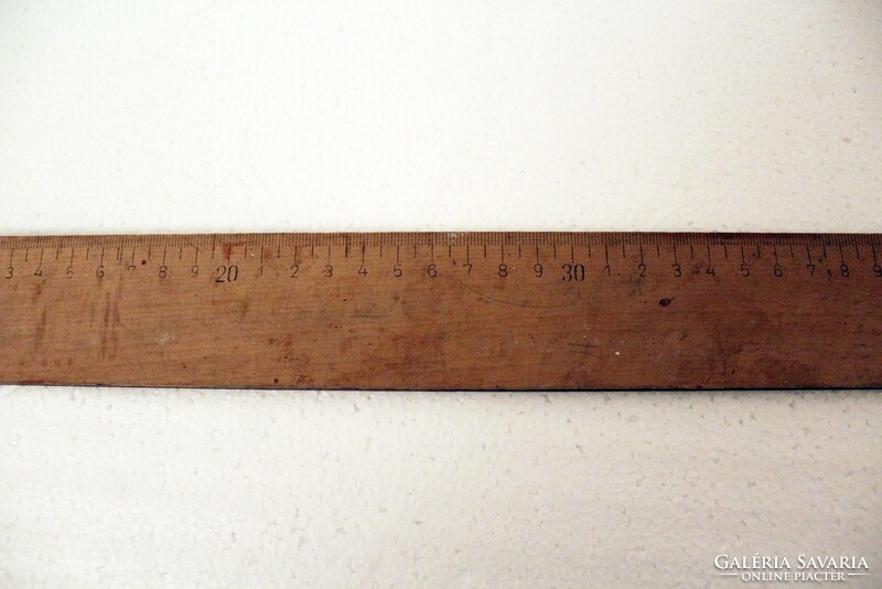 Old wooden ruler