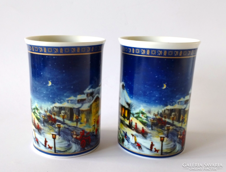 Beautiful quality German porcelain Christmas mug, cup