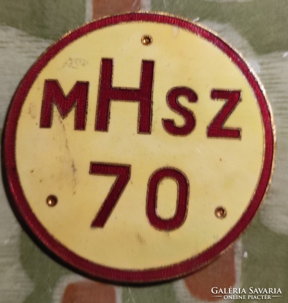 MHSZ 70 érem -plakett  D110