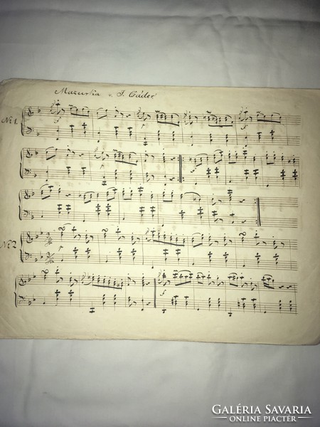 /1800s/ handwritten sheet music! Théme hongrois vario pour le piano par jules csàder