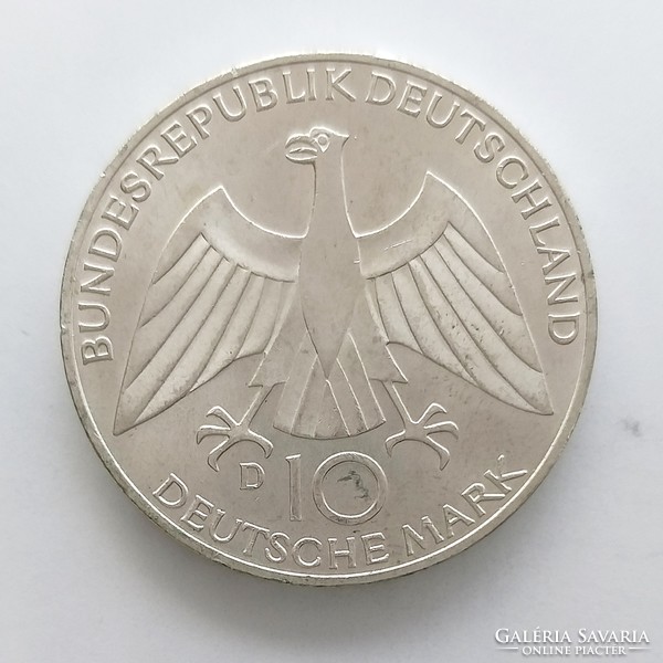 1972 D. München Olimpia Ezüst Német 10 Márka. UNC. (No: 22/105.)