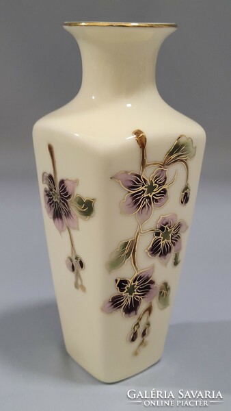 Zsolnay hand painted porcelain vase