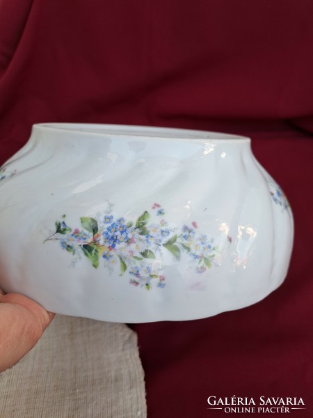 Forget-me-not Czech floral porcelain pie plate soup plate stew plate coma plate peasant plate