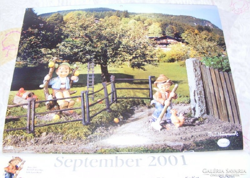 Hummel naptár, kalendárium 2001.