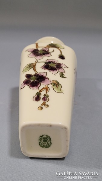 Zsolnay hand painted porcelain vase