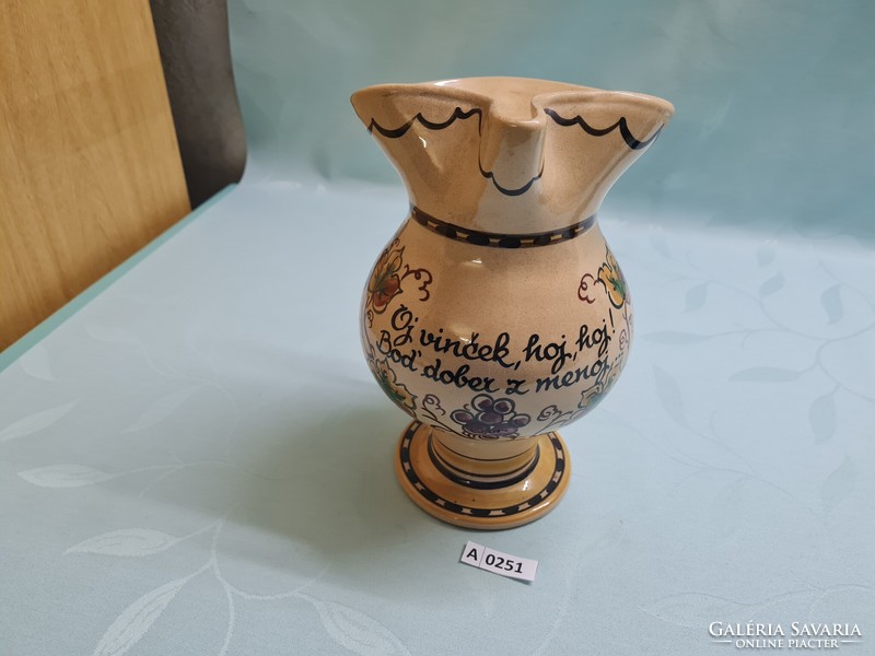 A0251 Slovak wine jug 22 cm