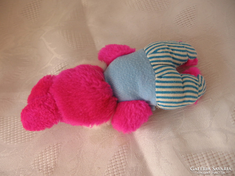 Retro pink plush bunny for Easter decoration as well