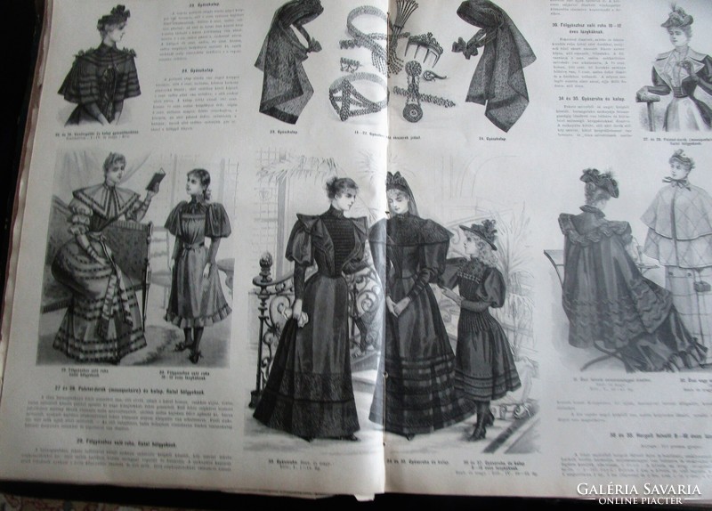 1893 Hungarian bazaar as the workhorse of women magazine 380 pages needlework fashion lots of precious steel engravings