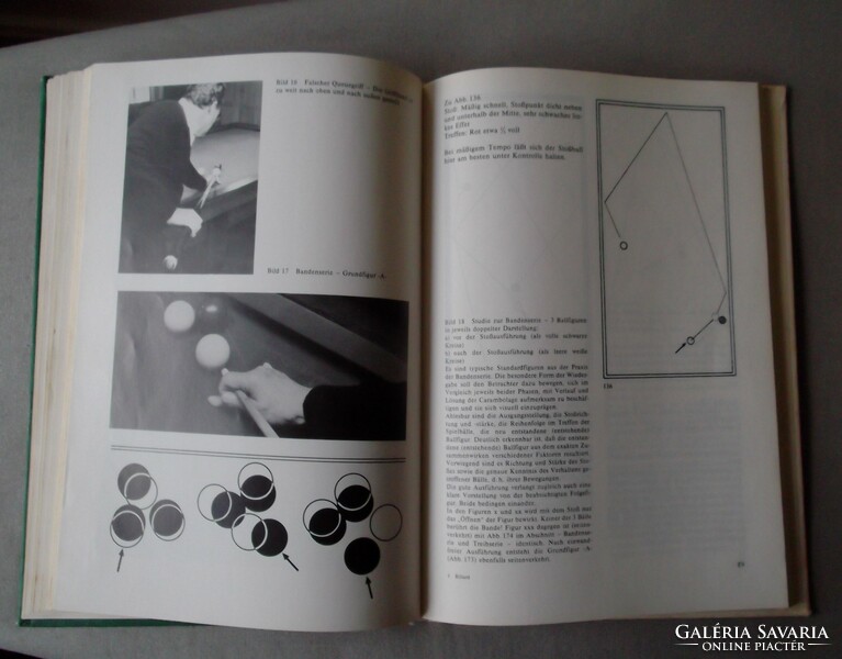 Billiard book for sale! German language