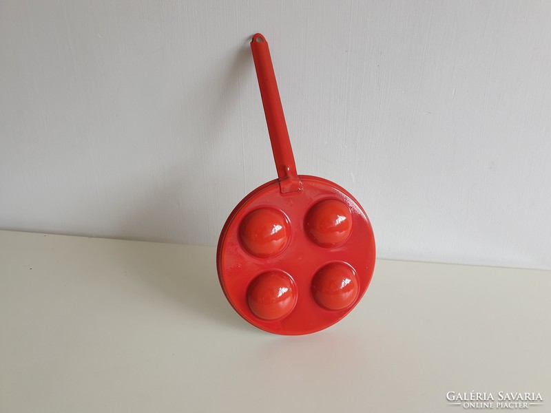 Old tarkedli oven red enamel czech donut vintage confectioner kitchen utensil decoration