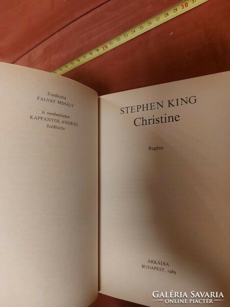 Stephen King: Christine, könyv