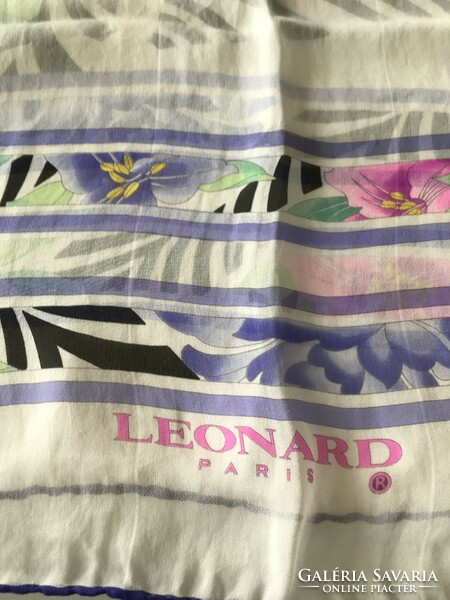Leonard Paris selyemstóla egzotikus mintával, 170 x 66 cm