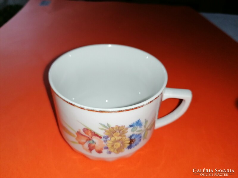 Retro poppy mug from the seventies