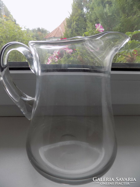 Old 100 year old blown glass jug !!
